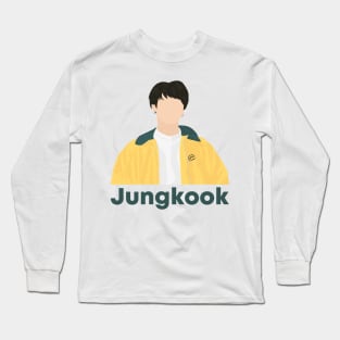 jungkook flat design Long Sleeve T-Shirt